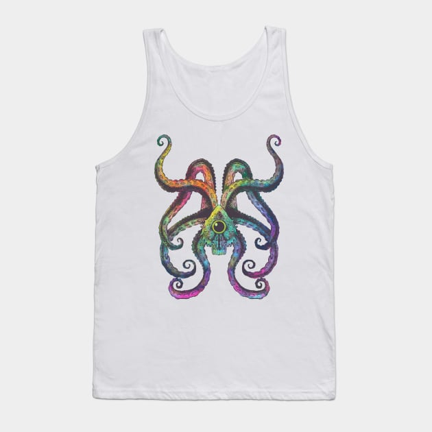 Rainbow Tentacles Tank Top by jomiha